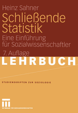 Buchcover Schließende Statistik | Heinz Sahner | EAN 9783531161037 | ISBN 3-531-16103-2 | ISBN 978-3-531-16103-7