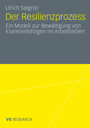 Buchcover Der Resilienzprozess | Ulrich Siegrist | EAN 9783531172255 | ISBN 3-531-17225-5 | ISBN 978-3-531-17225-5