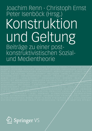 Buchcover Konstruktion und Geltung  | EAN 9783531173924 | ISBN 3-531-17392-8 | ISBN 978-3-531-17392-4