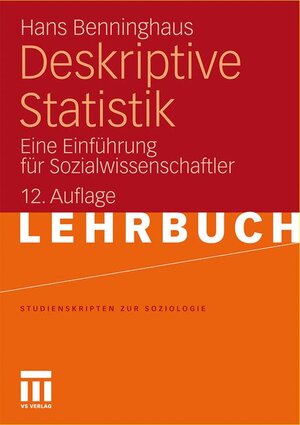 Buchcover Deskriptive Statistik | Hans Benninghaus | EAN 9783531178790 | ISBN 3-531-17879-2 | ISBN 978-3-531-17879-0