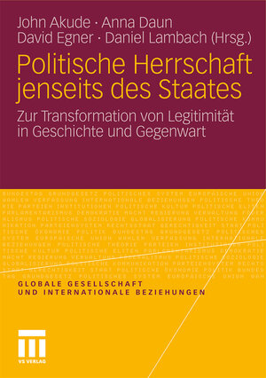 Buchcover Politische Herrschaft jenseits des Staates  | EAN 9783531182896 | ISBN 3-531-18289-7 | ISBN 978-3-531-18289-6