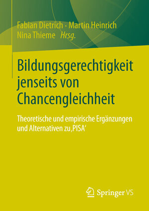 Buchcover Bildungsgerechtigkeit jenseits von Chancengleichheit  | EAN 9783531184241 | ISBN 3-531-18424-5 | ISBN 978-3-531-18424-1