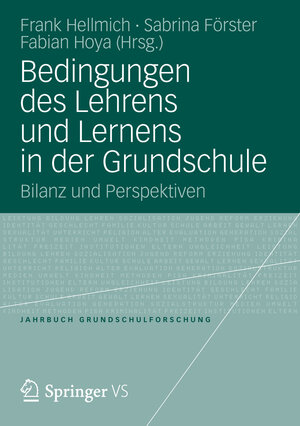 Buchcover Bedingungen des Lehrens und Lernens in der Grundschule  | EAN 9783531186085 | ISBN 3-531-18608-6 | ISBN 978-3-531-18608-5