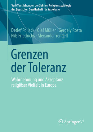 Buchcover Grenzen der Toleranz | Detlef Pollack | EAN 9783531186788 | ISBN 3-531-18678-7 | ISBN 978-3-531-18678-8