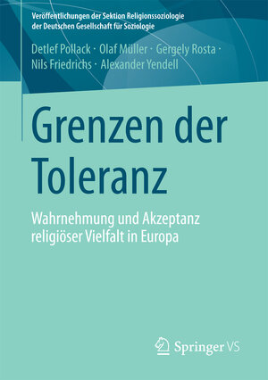 Buchcover Grenzen der Toleranz | Detlef Pollack | EAN 9783531186795 | ISBN 3-531-18679-5 | ISBN 978-3-531-18679-5