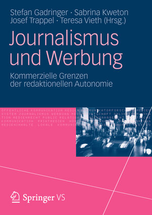 Buchcover Journalismus und Werbung  | EAN 9783531187730 | ISBN 3-531-18773-2 | ISBN 978-3-531-18773-0