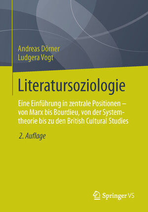 Buchcover Literatursoziologie | Andreas Dörner | EAN 9783531188751 | ISBN 3-531-18875-5 | ISBN 978-3-531-18875-1