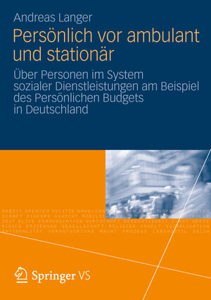 Buchcover Persönlich vor ambulant und stationär | Andreas Langer | EAN 9783531192741 | ISBN 3-531-19274-4 | ISBN 978-3-531-19274-1