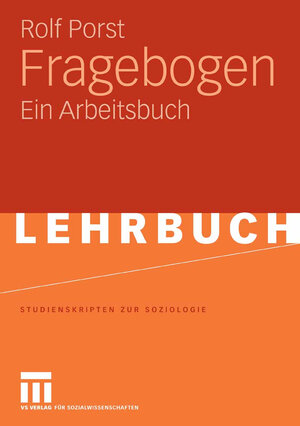 Buchcover Fragebogen | Rolf Porst | EAN 9783531908977 | ISBN 3-531-90897-9 | ISBN 978-3-531-90897-7