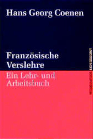 Französische Verslehre. Ein Lehr- und Arbeitsbuch