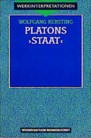Buchcover Platons "Staat" | Wolfgang Kersting | EAN 9783534133413 | ISBN 3-534-13341-2 | ISBN 978-3-534-13341-3