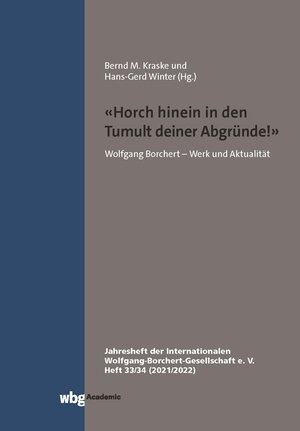 Buchcover "Horch hinein in den Tumult deiner Abgründe."  | EAN 9783534450039 | ISBN 3-534-45003-5 | ISBN 978-3-534-45003-9