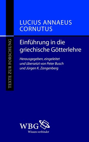 Buchcover Einführung in die griechische Götterlehre  | EAN 9783534706938 | ISBN 3-534-70693-5 | ISBN 978-3-534-70693-8