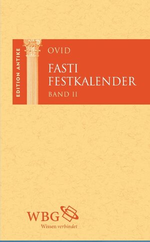 Buchcover Fasti / Festkalender | Ovid | EAN 9783534735112 | ISBN 3-534-73511-0 | ISBN 978-3-534-73511-2