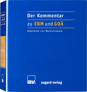Buchcover Der Kommentar zu EBM und GOÄ | Helmut Wezel | EAN 9783537534996 | ISBN 3-537-53499-X | ISBN 978-3-537-53499-6