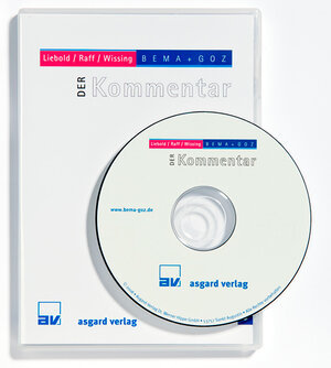 Buchcover DER Kommentar BEMA-Z und GOZ - CD-ROM  | EAN 9783537546999 | ISBN 3-537-54699-8 | ISBN 978-3-537-54699-9
