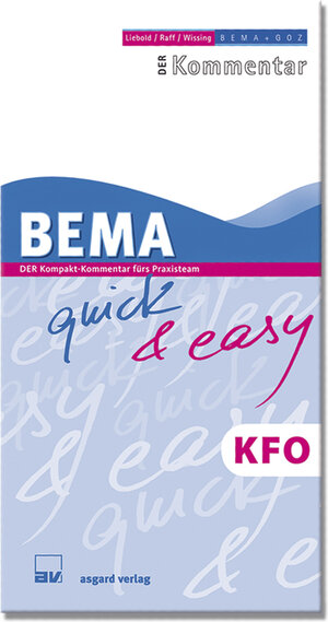 Buchcover BEMA quick & easy, KFO | EAN 9783537644015 | ISBN 3-537-64401-9 | ISBN 978-3-537-64401-5