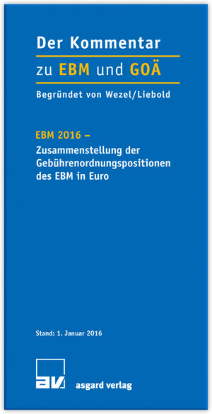 Buchcover Der Kommentar zu EBM und GOÄ  | EAN 9783537731173 | ISBN 3-537-73117-5 | ISBN 978-3-537-73117-3