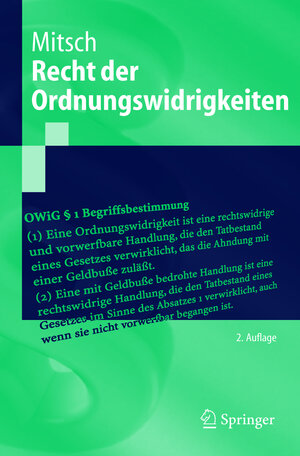 Recht der Ordnungswidrigkeiten (Springer-Lehrbuch)