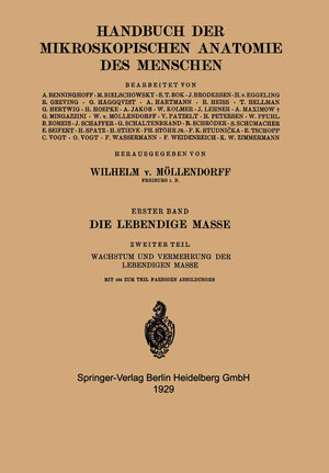 Buchcover Die Lebendige Masse | Dr. F. Wassermann | EAN 9783540010944 | ISBN 3-540-01094-7 | ISBN 978-3-540-01094-4