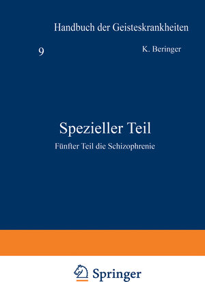 Buchcover Spezieller Teil  | EAN 9783540011620 | ISBN 3-540-01162-5 | ISBN 978-3-540-01162-0