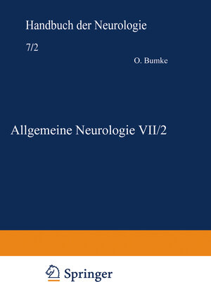 Buchcover Allgemeine Neurologie VII/2 | Ludwig Guttmann | EAN 9783540012313 | ISBN 3-540-01231-1 | ISBN 978-3-540-01231-3
