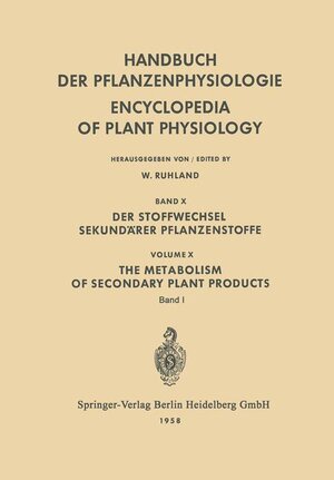 Buchcover Der Stoffwechsel Sekundärer Pflanzenstoffe / The Metabolism of Secondary Plant Products  | EAN 9783540022886 | ISBN 3-540-02288-0 | ISBN 978-3-540-02288-6