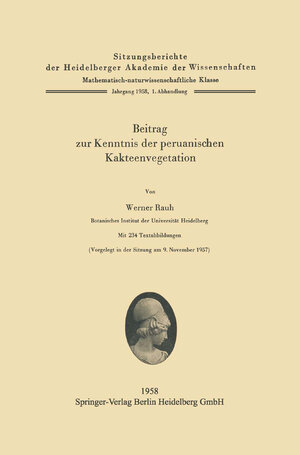 Buchcover Beitrag zur Kenntnis der peruanischen Kakteenvegetation | W. Rauh | EAN 9783540023371 | ISBN 3-540-02337-2 | ISBN 978-3-540-02337-1
