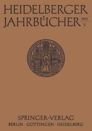 Buchcover Heidelberger Jahrbücher | Kenneth A. Loparo | EAN 9783540026969 | ISBN 3-540-02696-7 | ISBN 978-3-540-02696-9