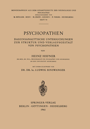 Buchcover Psychopathen | H. Häfner | EAN 9783540027317 | ISBN 3-540-02731-9 | ISBN 978-3-540-02731-7