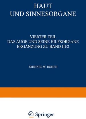 Buchcover Haut und Sinnesorgane  | EAN 9783540031529 | ISBN 3-540-03152-9 | ISBN 978-3-540-03152-9