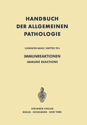 Buchcover Immunreaktionen / Immune Reactions  | EAN 9783540051299 | ISBN 3-540-05129-5 | ISBN 978-3-540-05129-9