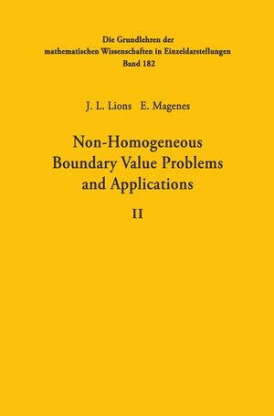 Buchcover Non-Homogeneous Boundary Value Problems and Applications | Jacques Louis Lions | EAN 9783540054443 | ISBN 3-540-05444-8 | ISBN 978-3-540-05444-3