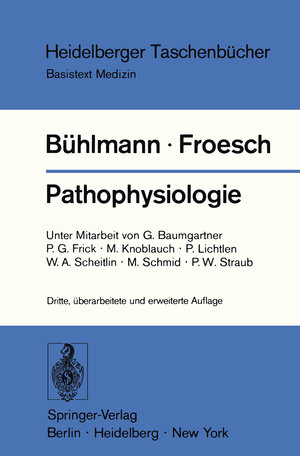 Buchcover Pathophysiologie  | EAN 9783540077244 | ISBN 3-540-07724-3 | ISBN 978-3-540-07724-4