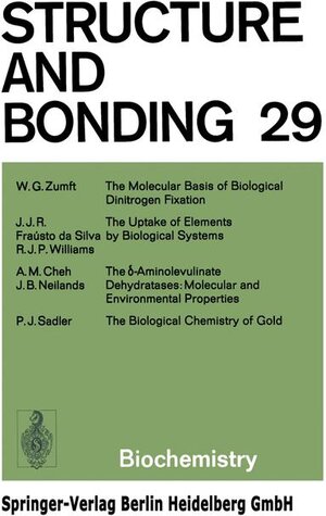 Buchcover Structure and Bonding | Jack D. Dunitz | EAN 9783540078869 | ISBN 3-540-07886-X | ISBN 978-3-540-07886-9