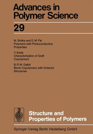 Buchcover Structure and Properties of Polymers | Akihiro Abe | EAN 9783540088868 | ISBN 3-540-08886-5 | ISBN 978-3-540-08886-8