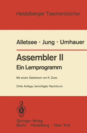 Buchcover Assembler II | Rainer Alletsee | EAN 9783540092056 | ISBN 3-540-09205-6 | ISBN 978-3-540-09205-6