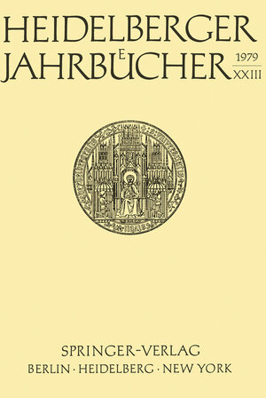 Buchcover Heidelberger Jahrbücher | Kenneth A. Loparo | EAN 9783540094890 | ISBN 3-540-09489-X | ISBN 978-3-540-09489-0