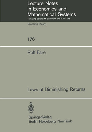 Buchcover Laws of Diminishing Returns | Rolf Färe | EAN 9783540097440 | ISBN 3-540-09744-9 | ISBN 978-3-540-09744-0