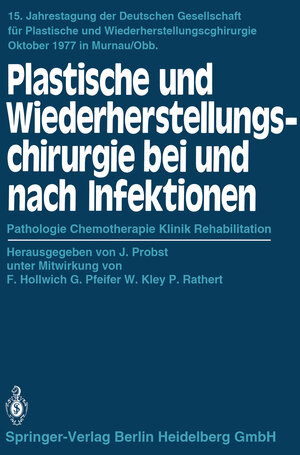 Buchcover Plastische und Wiederherstellungschirurgie bei und nach Infektionen  | EAN 9783540098546 | ISBN 3-540-09854-2 | ISBN 978-3-540-09854-6
