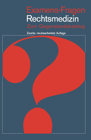 Buchcover Rechtsmedizin  | EAN 9783540104124 | ISBN 3-540-10412-7 | ISBN 978-3-540-10412-4
