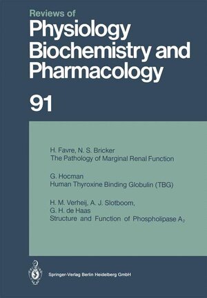 Buchcover Reviews of Physiology, Biochemistry and Pharmacology | R. H. Adrian | EAN 9783540109617 | ISBN 3-540-10961-7 | ISBN 978-3-540-10961-7