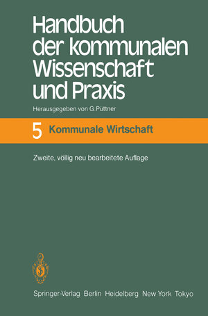 Buchcover Handbuch der kommunalen Wissenschaft und Praxis  | EAN 9783540110323 | ISBN 3-540-11032-1 | ISBN 978-3-540-11032-3