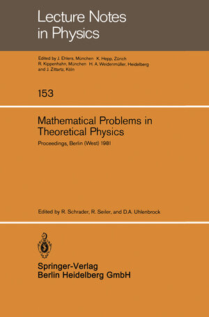 Buchcover Mathematical Problems in Theoretical Physics  | EAN 9783540111924 | ISBN 3-540-11192-1 | ISBN 978-3-540-11192-4