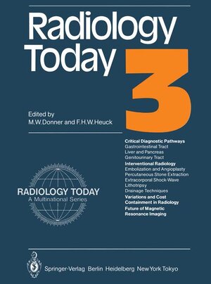 Buchcover Radiology Today | Martin W. Donner | EAN 9783540134381 | ISBN 3-540-13438-7 | ISBN 978-3-540-13438-1