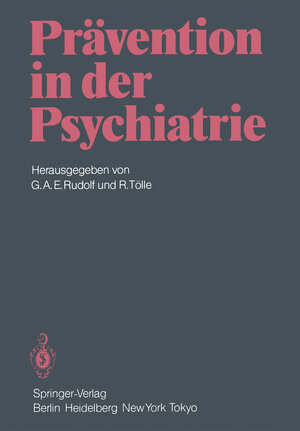 Buchcover Prävention in der Psychiatrie  | EAN 9783540135807 | ISBN 3-540-13580-4 | ISBN 978-3-540-13580-7