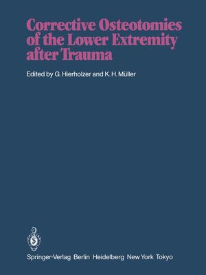 Buchcover Corrective Osteotomies of the Lower Extremity after Trauma | EAN 9783540158790 | ISBN 3-540-15879-0 | ISBN 978-3-540-15879-0