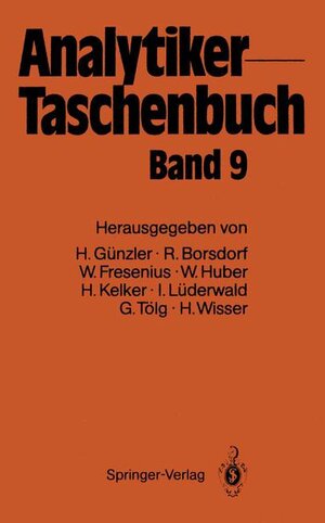 Buchcover Analytiker-Taschenbuch | Wilhelm Fresenius | EAN 9783540176893 | ISBN 3-540-17689-6 | ISBN 978-3-540-17689-3