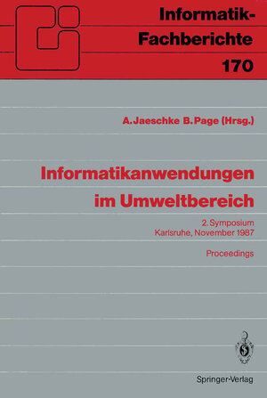 Buchcover Informatikanwendungen im Umweltbereich  | EAN 9783540191278 | ISBN 3-540-19127-5 | ISBN 978-3-540-19127-8