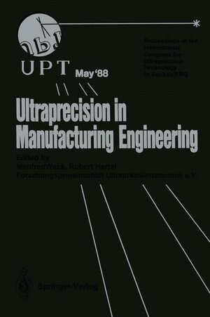 Buchcover Ultraprecision in Manufacturing Engineering | EAN 9783540192411 | ISBN 3-540-19241-7 | ISBN 978-3-540-19241-1